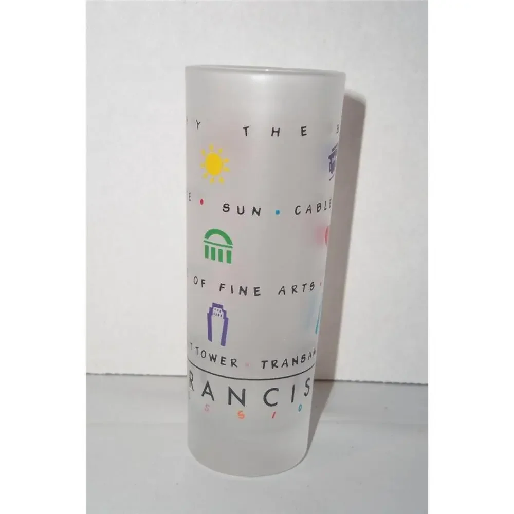 San Francisco Expressions Frosted Tall Shot Glass -081409